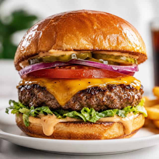 Paradise Cheese Burger.