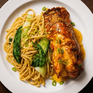 Fettuccine with Lobster Tail