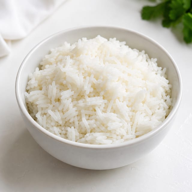 Fluffy White Rice.